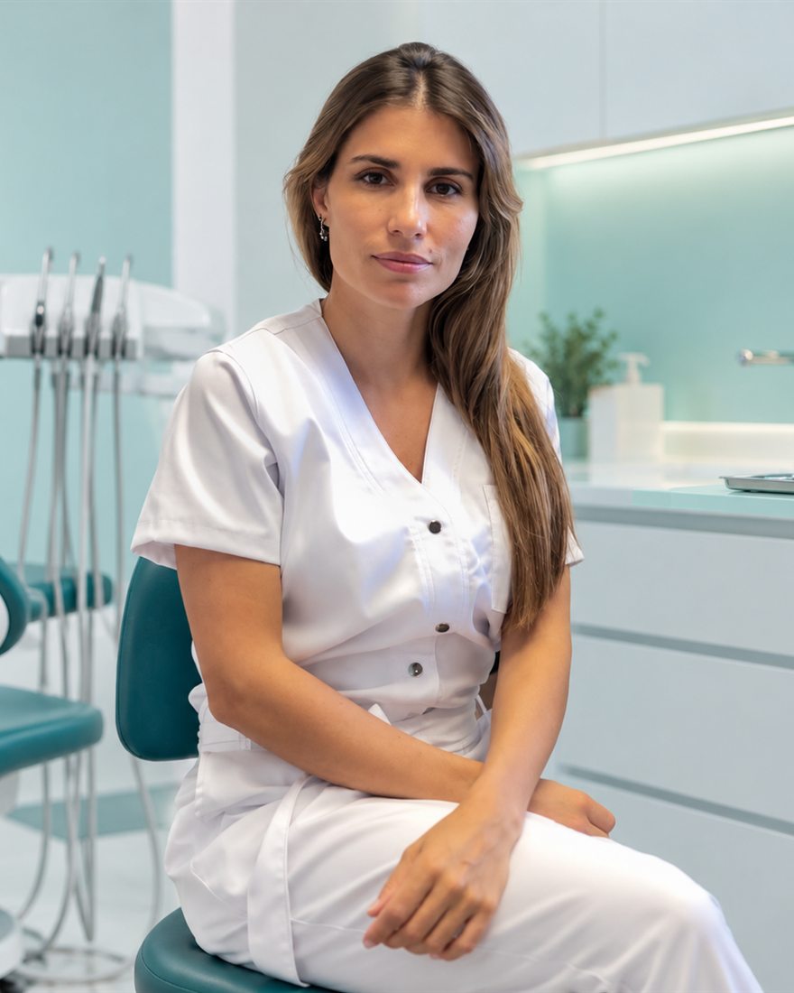 Dra. Paula Migliaro en el consultorio